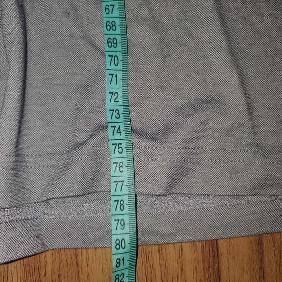 Travis Mathew Polo Shirt Adult Extra Large Gray Striped Golf Casual Lightweight - Picture 5 of 7